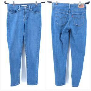 Levis Rustic Minimalist Cropped 311 Shaping Skinny Ankle HighRise Medium Wash 28